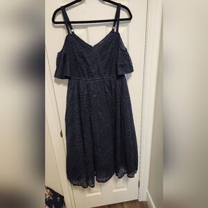 Torrid Navy Blue Lace Dress